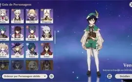 CONTA GENSHIN IMPACT VENTI+GANYU+CHILDE+KLEE+YAE MIKO+NILOU