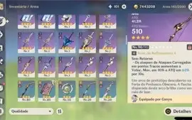 CONTA GENSHIN IMPACT VENTI+GANYU+CHILDE+KLEE+YAE MIKO+NILOU
