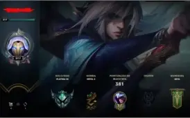 Conta League of Legends Platina III - 377 Skins