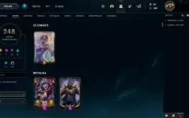 (Conta Lol) Lvl316! 248 Skins, 32 Lendarias, 345 Icones