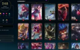 (Conta Lol) Lvl316! 248 Skins, 32 Lendarias, 345 Icones