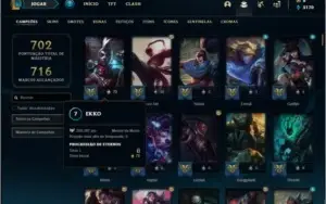 Conta ouro 2 com TODOS os champs e 329 skins