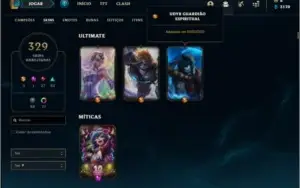 Conta ouro 2 com TODOS os champs e 329 skins