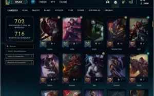 Conta ouro 2 com TODOS os champs e 329 skins