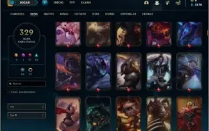 Conta ouro 2 com TODOS os champs e 329 skins