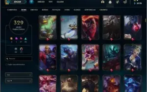 Conta ouro 2 com TODOS os champs e 329 skins