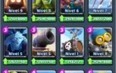 Clash Royale Nv10 barato, todas as cartas.