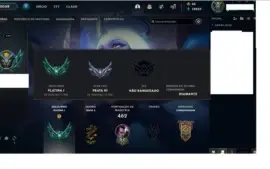 conta platina 1 ex dimante 60% de winrate  , 230 skins