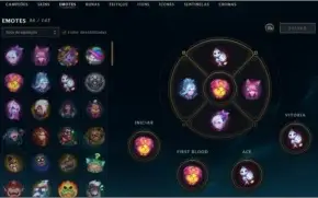 Conta league of legends plat 4  326 skins