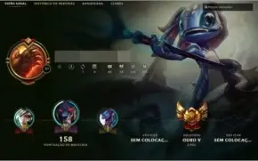Conta Ouro - Sem Restrição - 4 pag de runas - Varias Skins