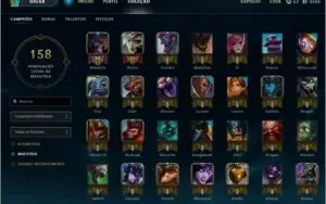 Conta Ouro - Sem Restrição - 4 pag de runas - Varias Skins