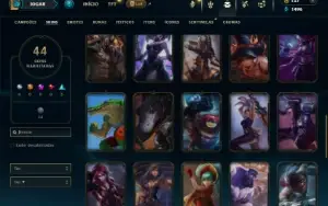 Esmeralda 3 com 90 Champs e 44 Skins