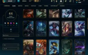 Esmeralda 3 com 90 Champs e 44 Skins