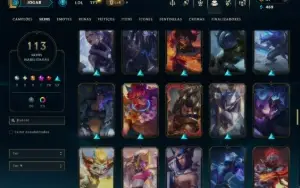 Prata 3 com 140 Champs e 113 Skins ( JG / MID / TOP )