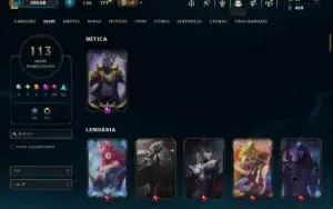 Prata 3 com 140 Champs e 113 Skins ( JG / MID / TOP )