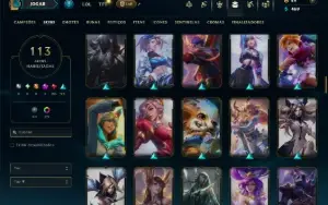 Prata 3 com 140 Champs e 113 Skins ( JG / MID / TOP )