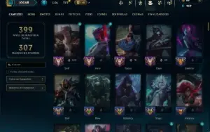 Prata 3 com 140 Champs e 113 Skins ( JG / MID / TOP )