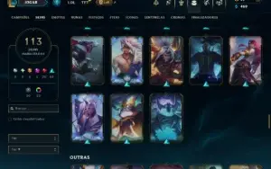 Prata 3 com 140 Champs e 113 Skins ( JG / MID / TOP )