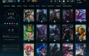 Prata 3 com 140 Champs e 113 Skins ( JG / MID / TOP )