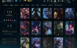 Prata 3 com 140 Champs e 113 Skins ( JG / MID / TOP )