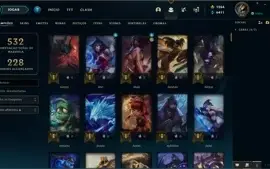 League of Legends Platina IV (110 skins - todos champs)