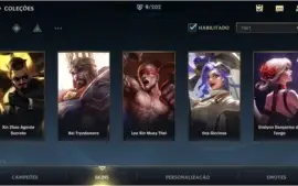ESMERALDA III 61% WIN RATE + 10 SKINS + 23 CAMPEÕES + PASSE