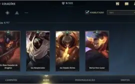 ESMERALDA III 61% WIN RATE + 10 SKINS + 23 CAMPEÕES + PASSE
