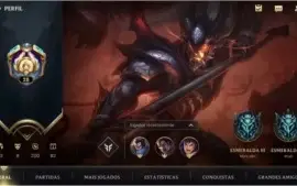 ESMERALDA III 61% WIN RATE + 10 SKINS + 23 CAMPEÕES + PASSE