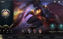 ESMERALDA III 61% WIN RATE + 10 SKINS + 23 CAMPEÕES + PASSE