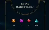 Conta no lol com 500 Reias em skin