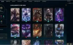 Conta lol muitas skins e todos os campeões
