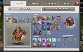 Conta clash of clans cv10 recente.