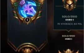 CONTA LOL GOLD 1 LVL 99