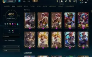 Unranked com TODOS os Champs e 400 Skins +8 Prestigios