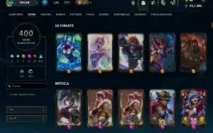 Unranked com TODOS os Champs e 400 Skins +8 Prestigios