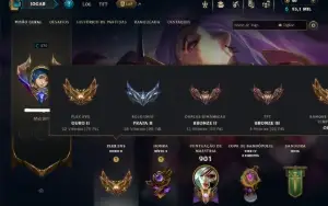 Unranked com TODOS os Champs e 400 Skins +8 Prestigios
