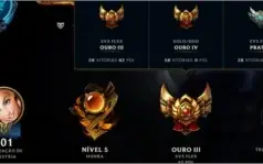 Conta LOL, Level 170, ouro nas 3 filas, 172 skins+cromas