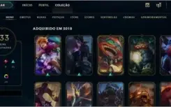 Conta LOL, Level 170, ouro nas 3 filas, 172 skins+cromas