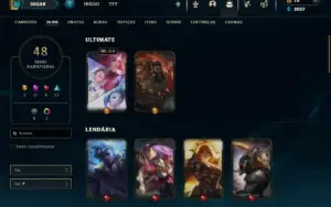 Ferro 3 com 115 Champs e 48 Skins