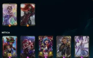 Conta no lol, 413 skins, ultimates lendarias e miticas