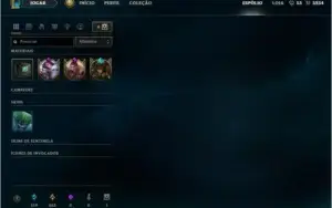 Conta platina 4 com 40 campeões e skins