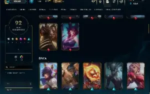 Bronze 4 com 120 Champs e 92 Skins ( ADC / JG )