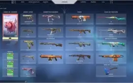 VENDO CONTA VALORANT PLATINA 2 COM VARIAS SKINS!!!