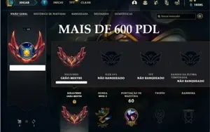 Conta Grão-Mestre com 600 Pontos