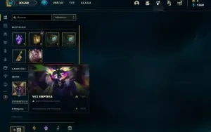 Conta prata 3 com 25 Champs e 7 Skins + 1 Fragmento
