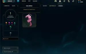 Conta prata 3 com 25 Champs e 7 Skins + 1 Fragmento