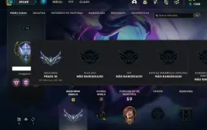 Conta prata 3 com 25 Champs e 7 Skins + 1 Fragmento