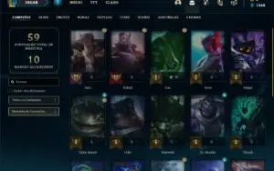 Conta prata 3 com 25 Champs e 7 Skins + 1 Fragmento