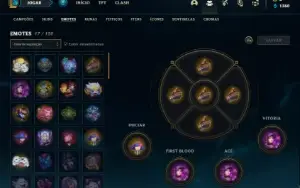 Conta prata 3 com 25 Champs e 7 Skins + 1 Fragmento