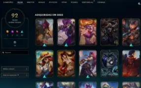 Conta Lol Com 92 Skins